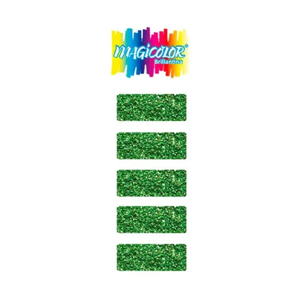 Brillantina magicolor bl.x 5 sobres verde