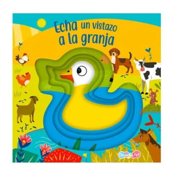 Libro cuentos. echa un vistazo a la granja.