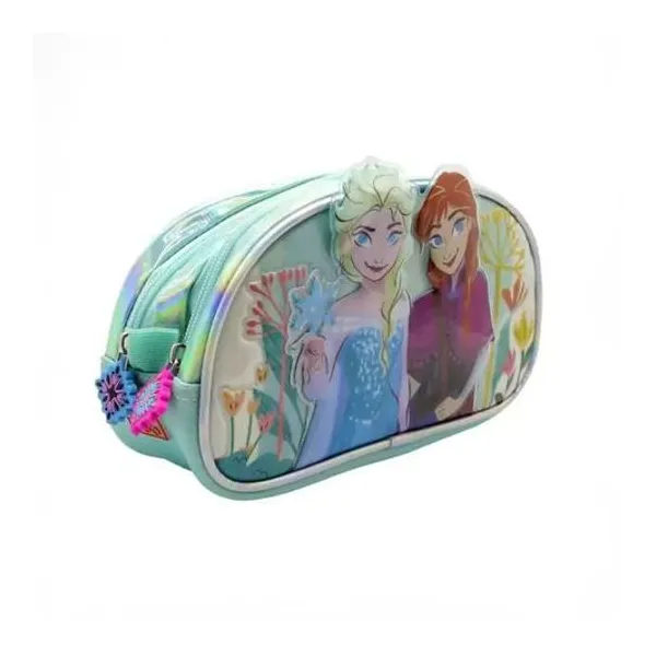 Cartuchera 2 cierres oval Frozen 22x12 cm Cresko