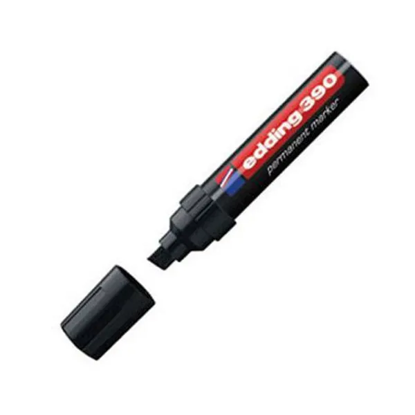 Marcador Edding e 390 perm.extra grueso d/punta bis.negro