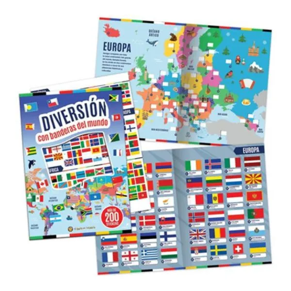 Diversión con banderas del mundo 27 19 cm