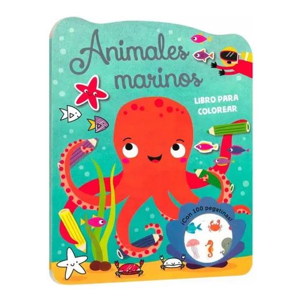 Animales marinos libro para colorear 28 21 cm