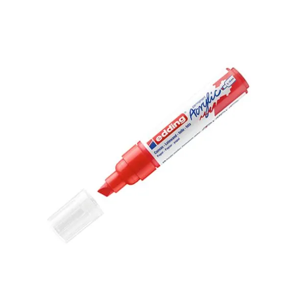 Marcador Edding 5000 perm.acrílico 10 mmrojo señal