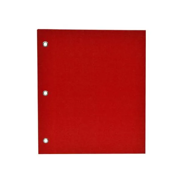 Carpeta n.° 3 dos tapas forrada pp roja Ezco