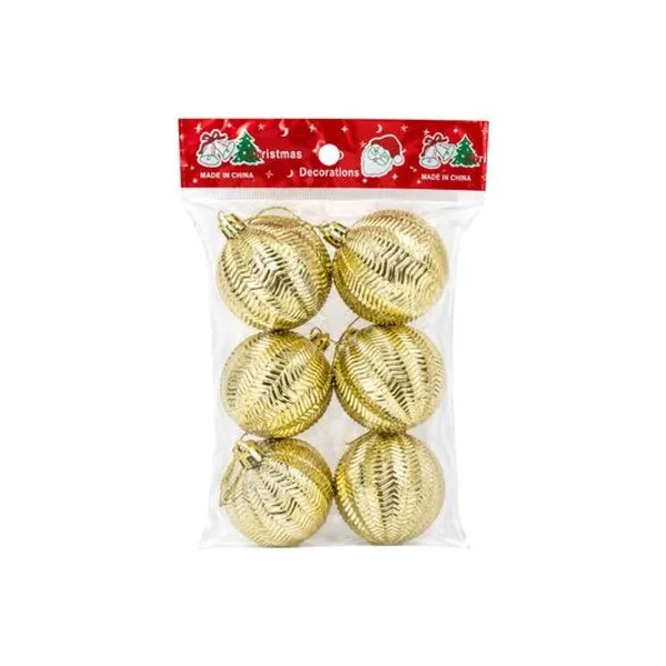 6 borlas doradas 6 cm en bolsa x1