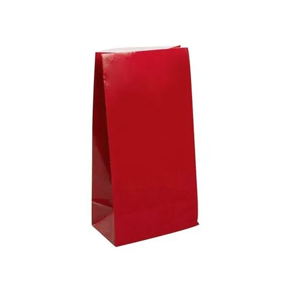 Sobre bolsa cotillon roja 12.5x26 cm x25 unidades medoro