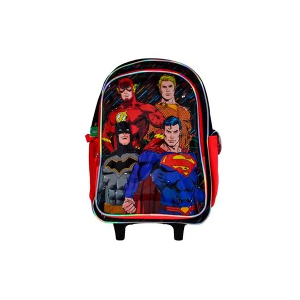 Mochila 18" con carro liga de la justicia Cresko