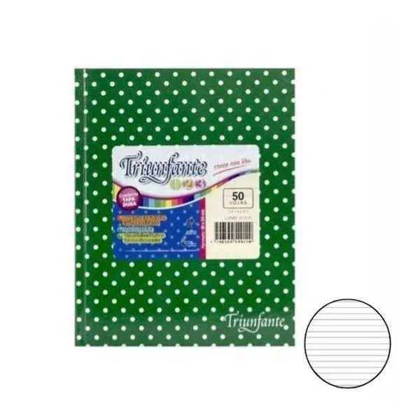 Cuaderno 19x24 rayado 48h t/d 123 lunar Triunfante