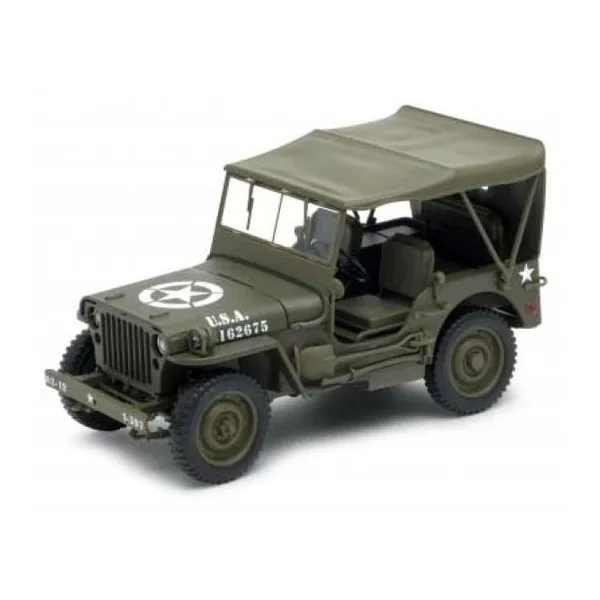 Welly jeep willys mb verde 43723cw