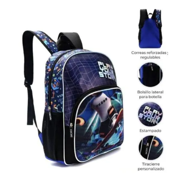 Mochila gamer skater 16