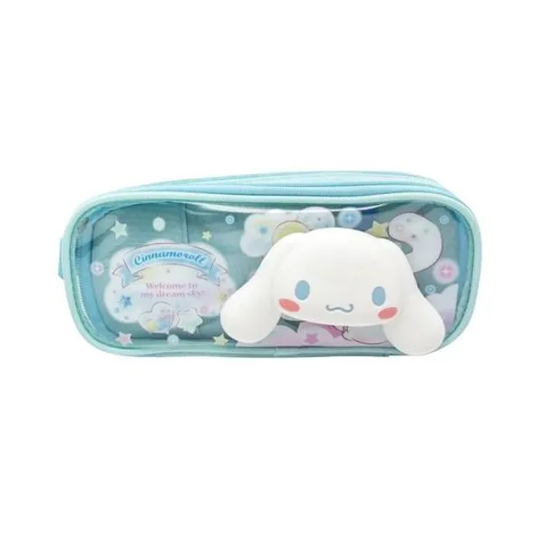 Cartuchera 2 cierres sanrio cinnamoroll 3d 23x9.5x5 cm Cresko