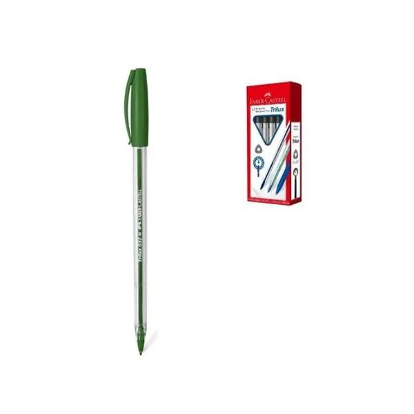 Bolígrafo trilux 035 fino caja x12 unidades faber