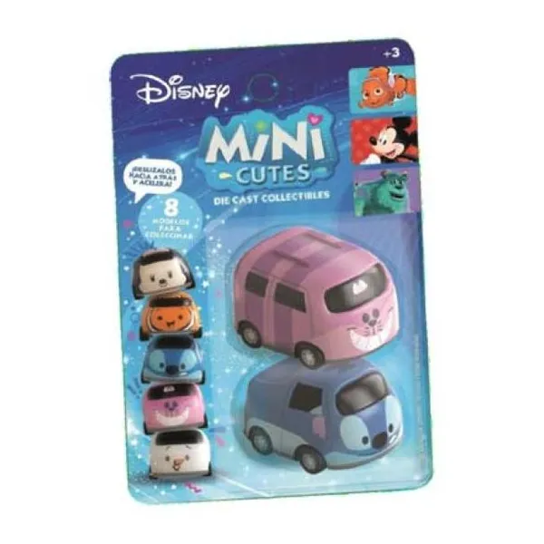 Mini cutes die cast colection blister x2 unidades