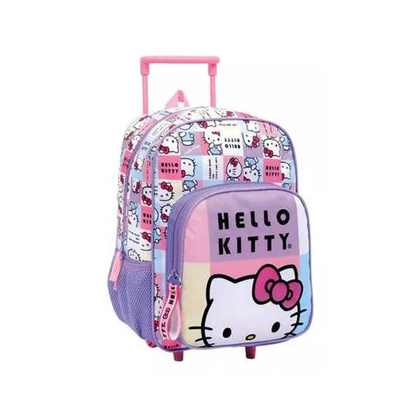 Mochila 14" con carro kitty cuadrille wabro