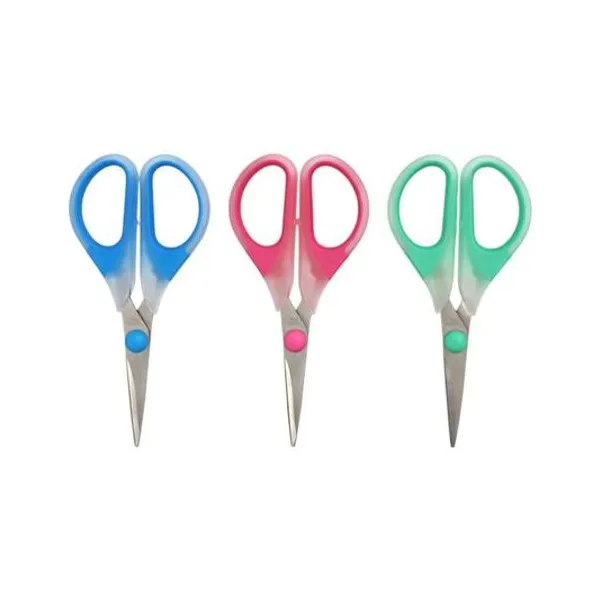 Tijera escolar 14.1 cm x unidad colores surtidos