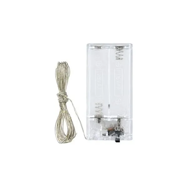 Luces alambre multicolor 20 led 2 mts a pila x1
