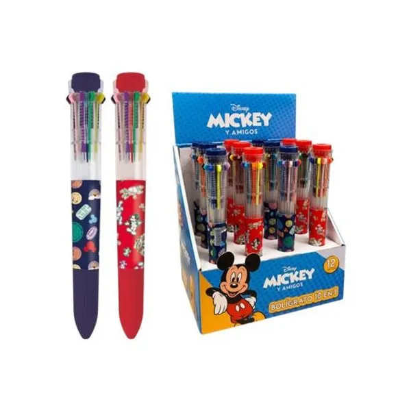 Bolígrafo 10 colores mickey x unidad Ezco
