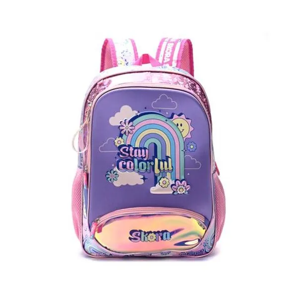 Mochila 18" espalda rainbow Skora