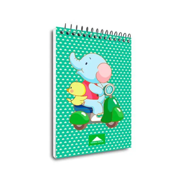 Libreta con esp.superior sierra verde n.40/50 hs.