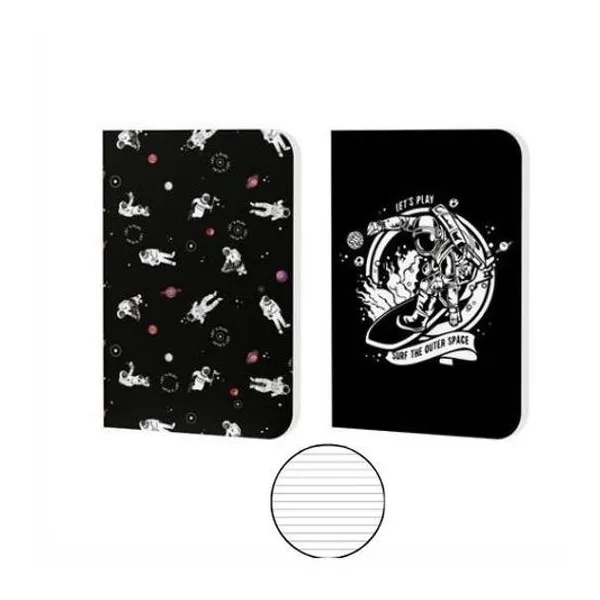 Cuaderno 13.5x20.5 cm rayado tapa dura astronauta x unidad modelo surtido
