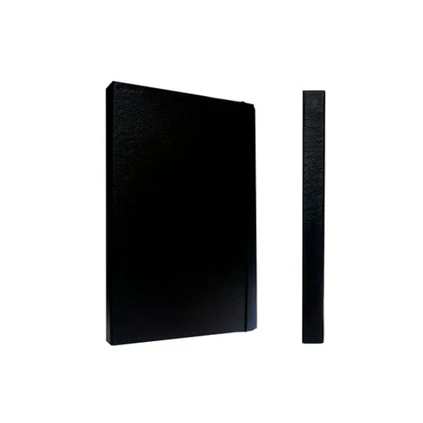 Caja de archivo con elastico 3 cm fibra negro fibracap 100819