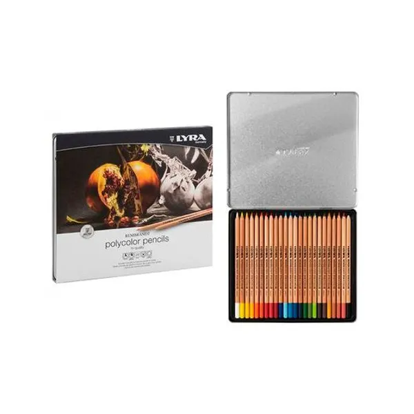 Lápiz de color polycolor rembrandt caja x24 lyra