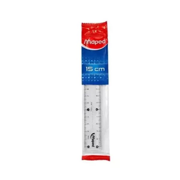 Regla acrílico Maped essentials 242 15 cmcristal bl.x 1 unid.