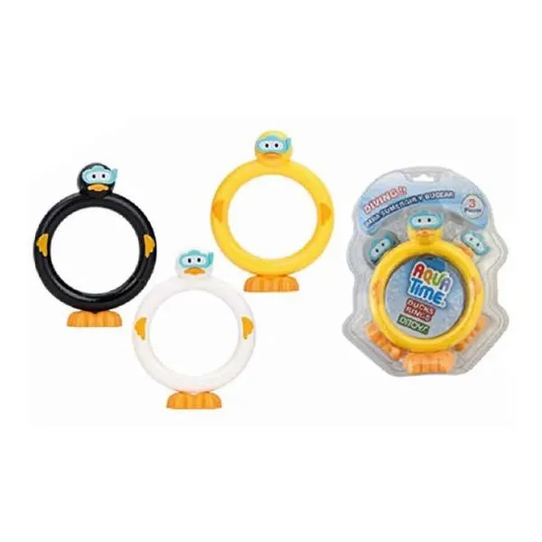 Aqua time ducks rings blister 19 23 7 cm