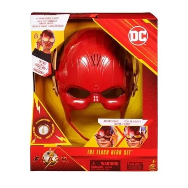 The flash movie - máscara con luz y sonidos. además, incluye un anillo.