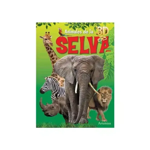 Libro artemisa col.libros 3d - animales de la selva