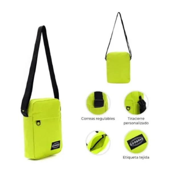 Morral goodpak bolsillo delantero lima h21 x w16 x5.5 cm
