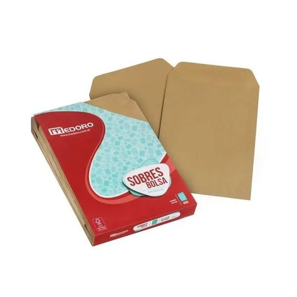 Sobre bolsa kraft 300x400 mm x100 unidades medoro