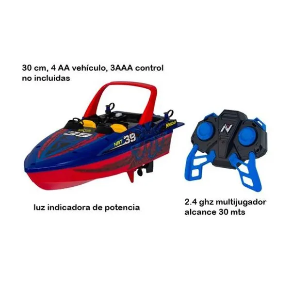 Nikko lancha scale rc boats blue 1:16