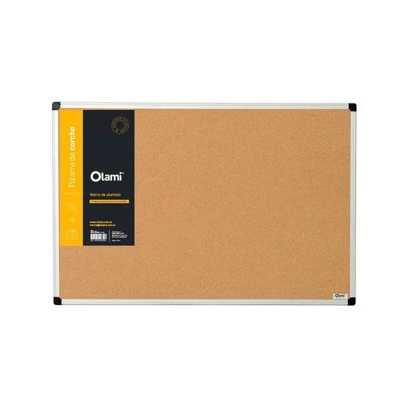 Pizarra corcho aluminio 30x45 cm olami