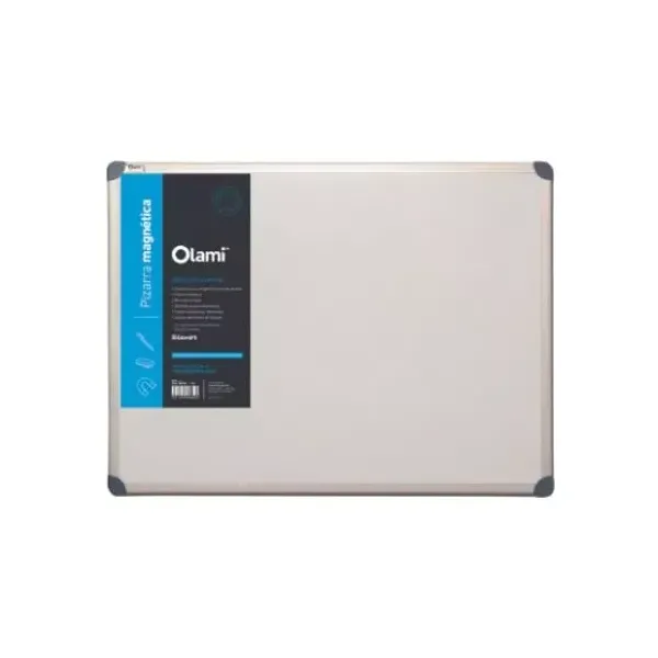 Pizarra magnetica olami 30 x45 cmcon borde aluminio