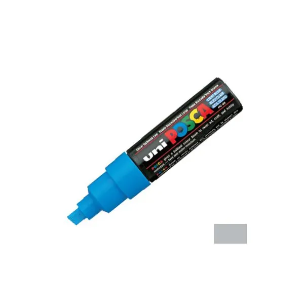 Marcador Uni posca al agua para g.metálico plata