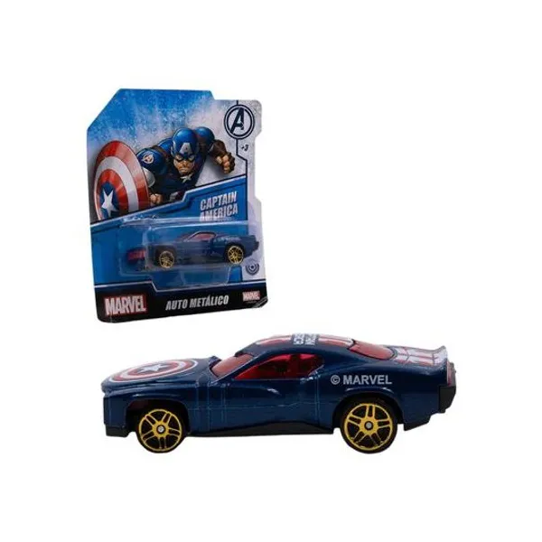 Autitos metalicos Avengers en blister 12x14 cm x unidad modelos surtidos