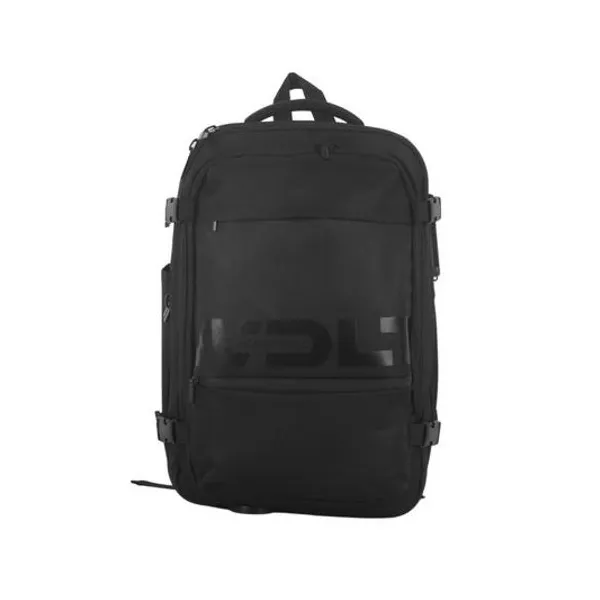 Mochila 18.5" espalda de compresion al vacio travel go negra wanderlust