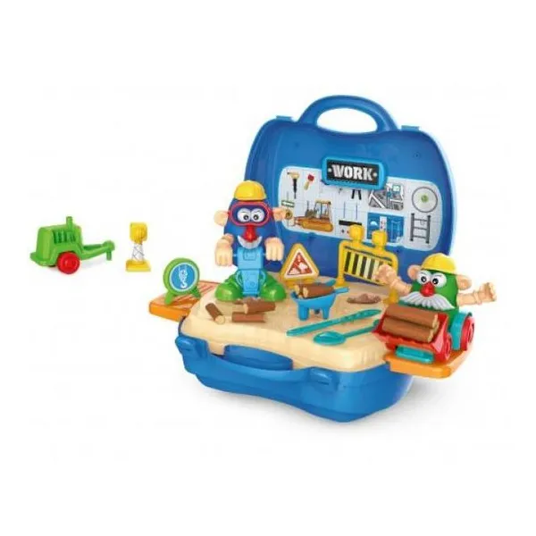 Mi primer taller. valija con masa 'explorer fan'. incluye 39 piezas