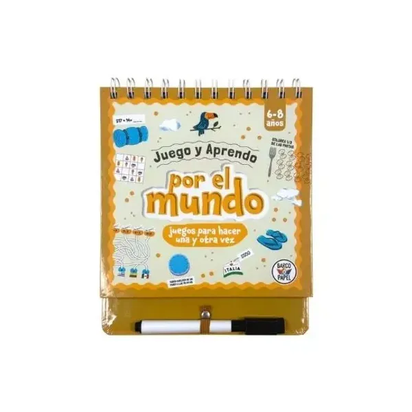 Libro barco de papel col.anillados - juego y aprendo - por el mundo
