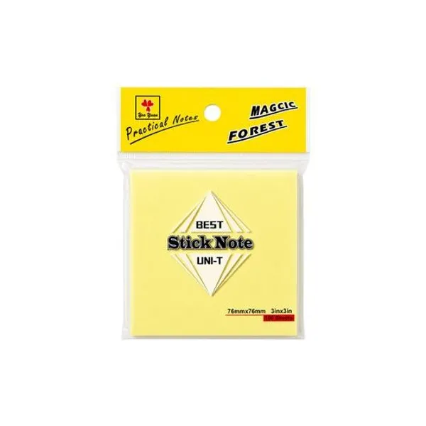 Notas autoadhesivas amarillas 76x76 mm 100 hojas x1