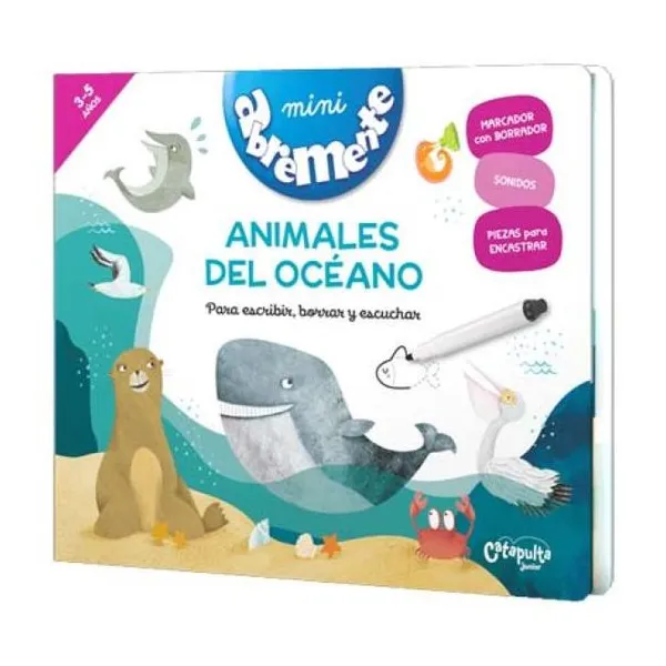 Abremente para escribir, borrar y escuchar: animales del océaño