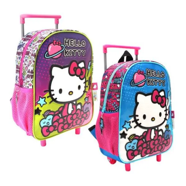 Hello kitty mochila 12" carro -planeta