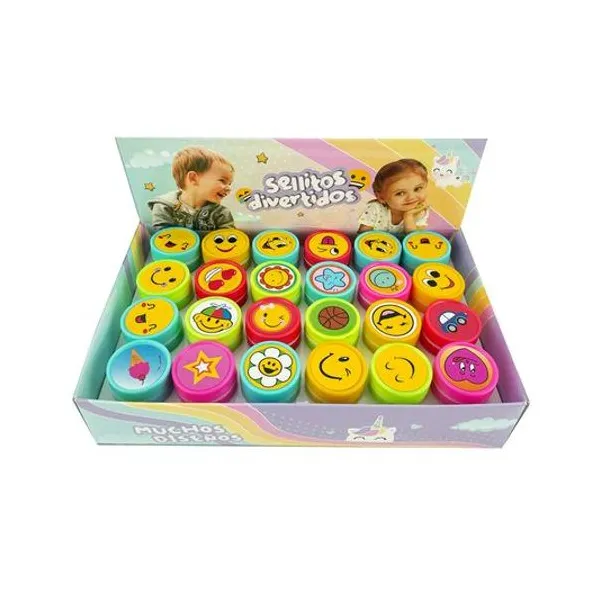 Sellitos divertidos infantiles x24 unidades en caja 18x11.5x3.5 cm