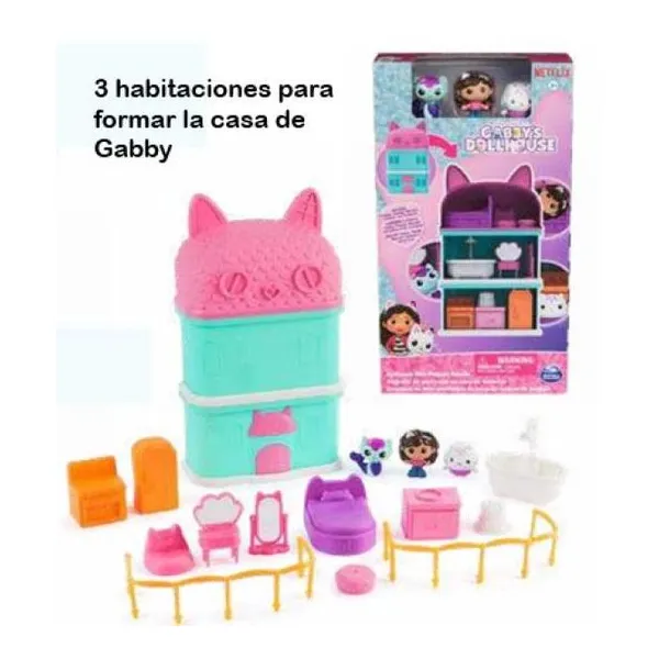 Gabby dollhouse - surtido de 3 mini playsets