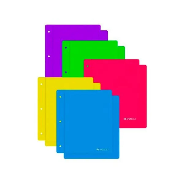 Carpeta n.° 3 dos tapas pvc x unidad colores surtidos Ezco