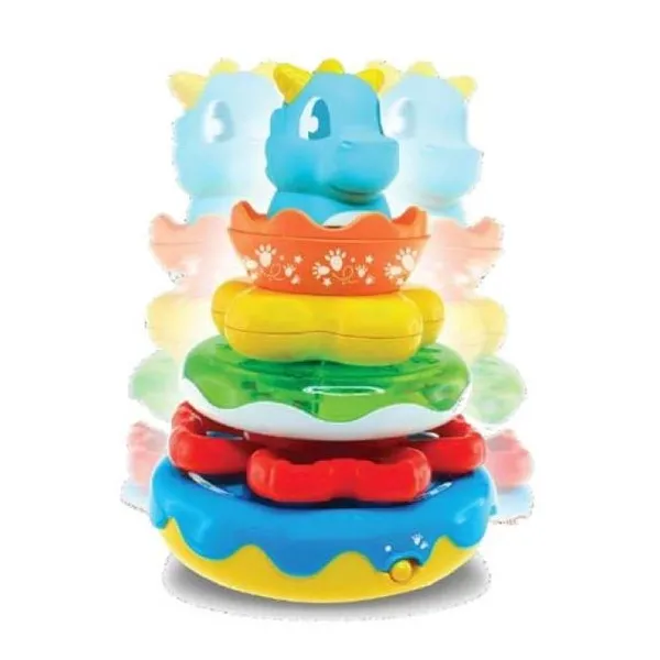 Happy kids wobbly dino stacking ring