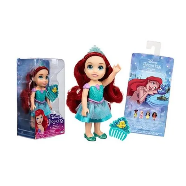 Muñeca ariel 16 cm articulada + accesorios.