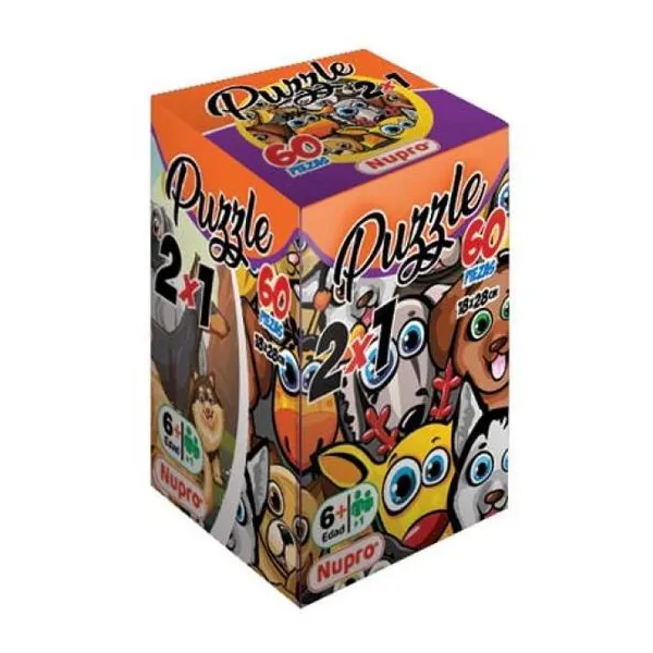 Puzzle x60 (2 x1) - perritos