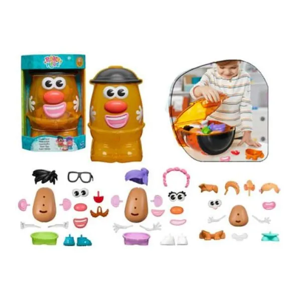 Hasbro potato head - playset - super sr. cara de papá con 42 piezas para combinar